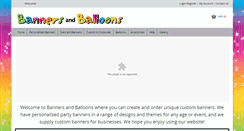 Desktop Screenshot of bannersandballoons.com.au