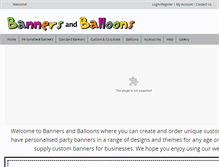 Tablet Screenshot of bannersandballoons.com.au